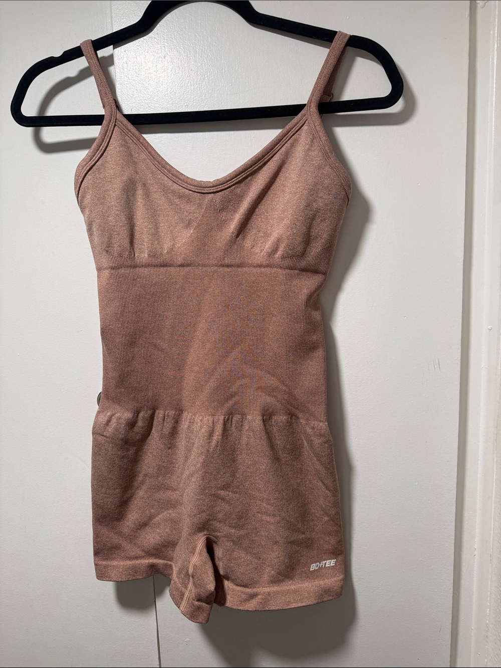 Bo+Tee Seamless Sand Athletic Romper